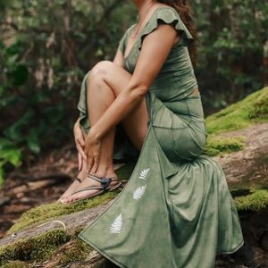 Purusha people Forest visionary maxi skirt